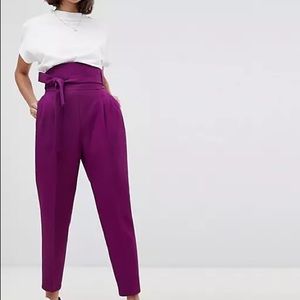 ASOS High waisted Purple pants Size 0